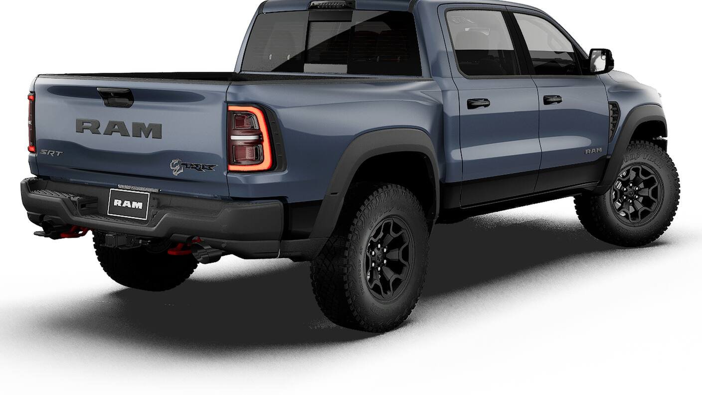 New 2027 Forged Blue Metallic Exterior Paint RAM TRX image 2