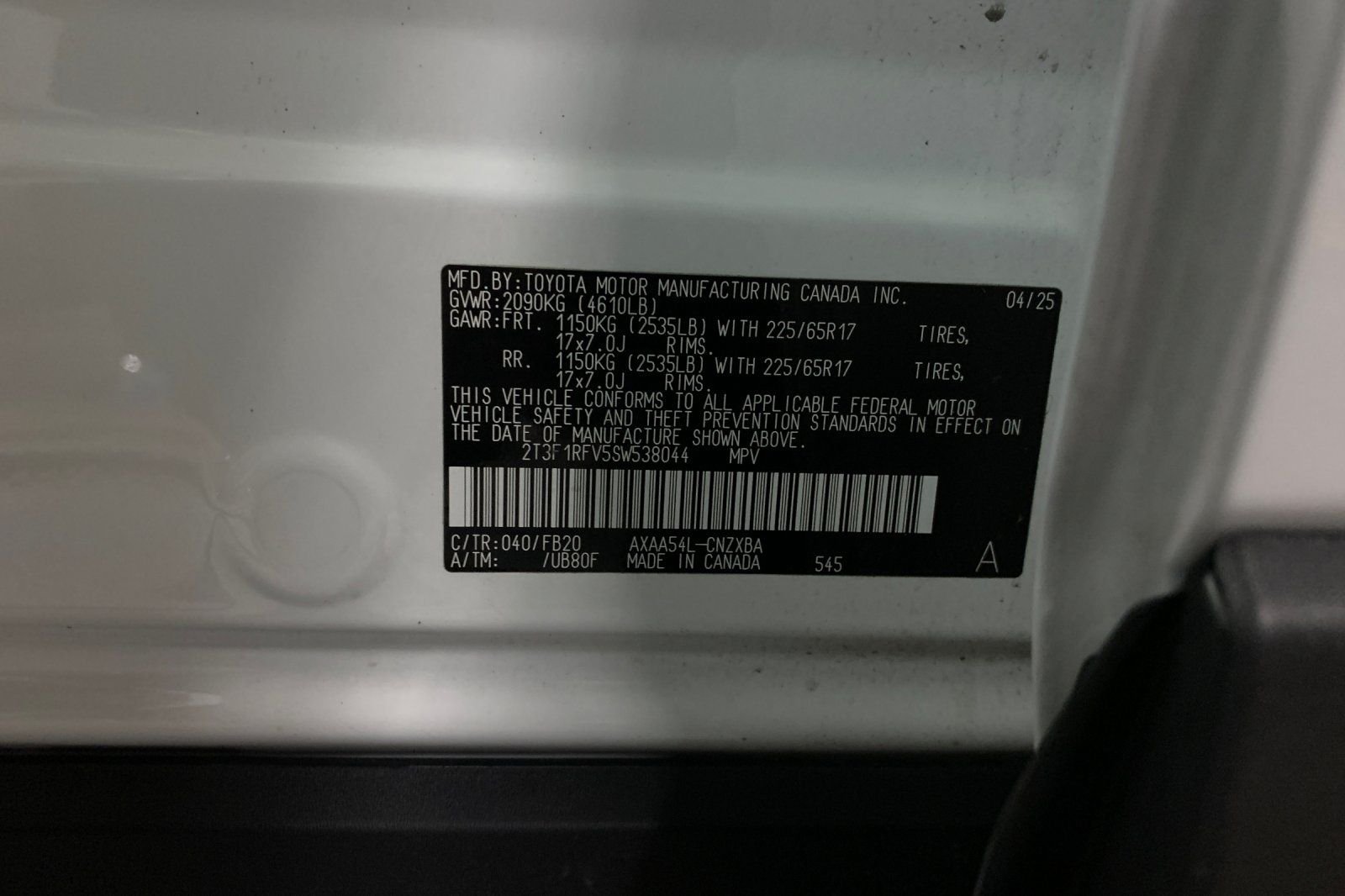 Used 2025 White Toyota LE image 35