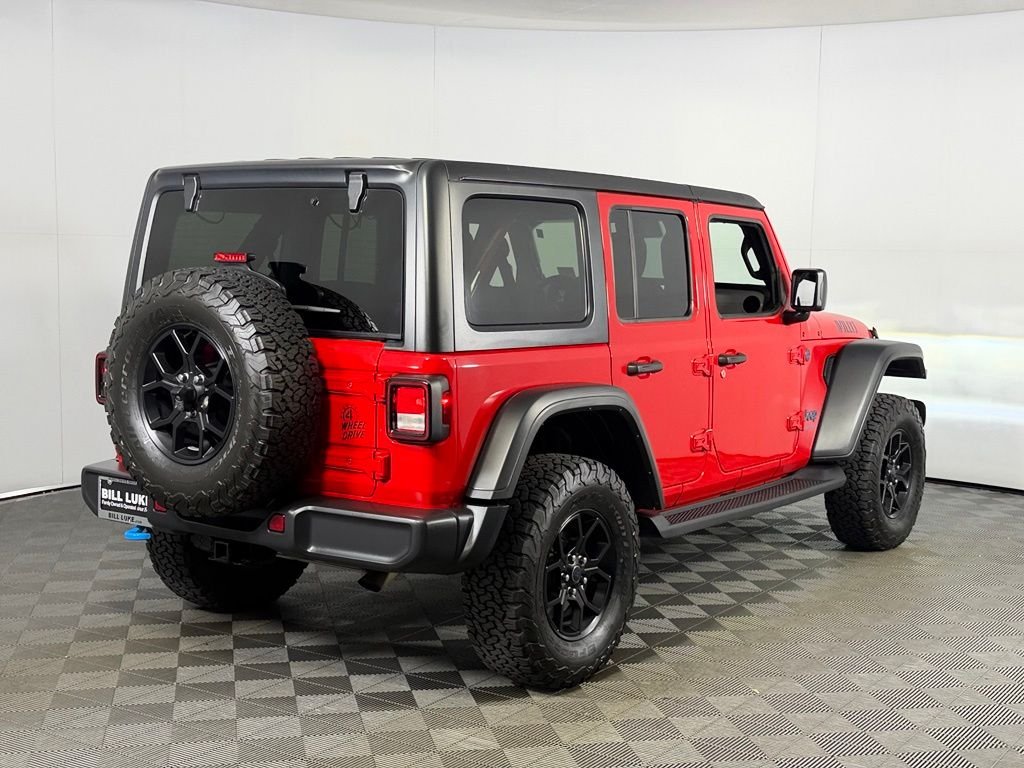 Certified Used 2024 Red Jeep Willys 4xe image 7
