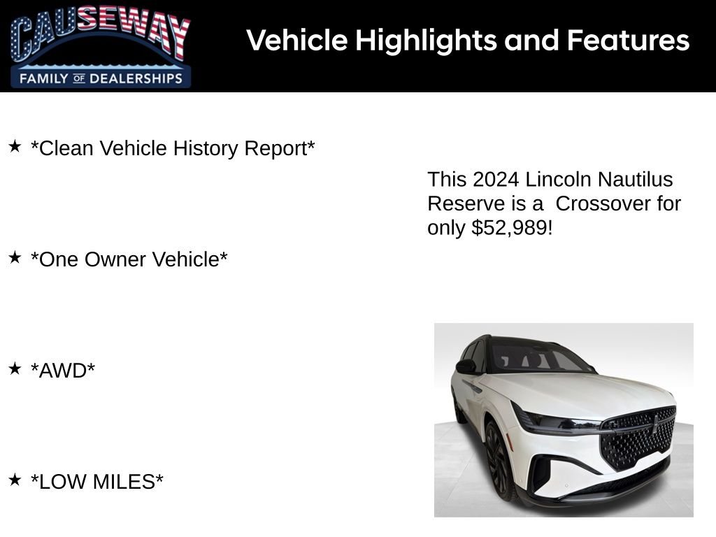 Used 2024 White Lincoln Reserve image 2