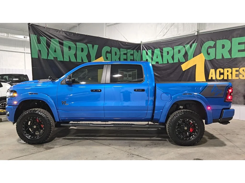 New 2026 Hydro Blue Pearl-Coat Exterior Paint RAM Big Horn Rocky Ridge image 8