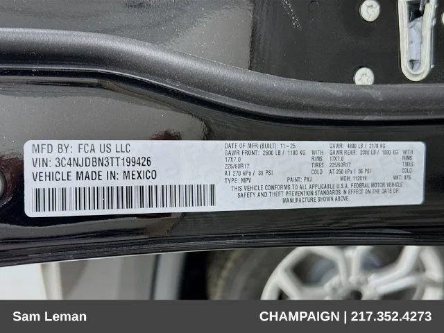 New 2026 Black Jeep Latitude image 30