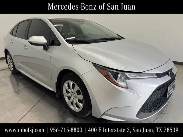 Used 2022 Classic Silver Metallic Toyota LE image 1