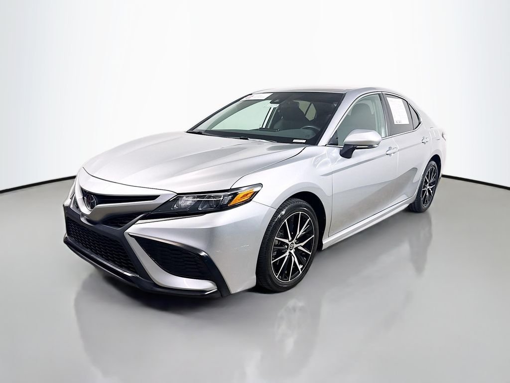 Used 2023 Celestial Silver Metallic Toyota SE image 3