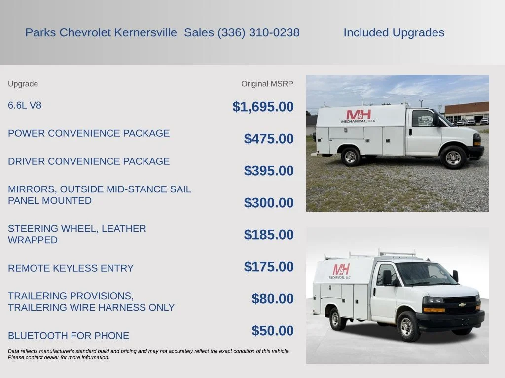 Used 2022 White Chevrolet Work Van image 4