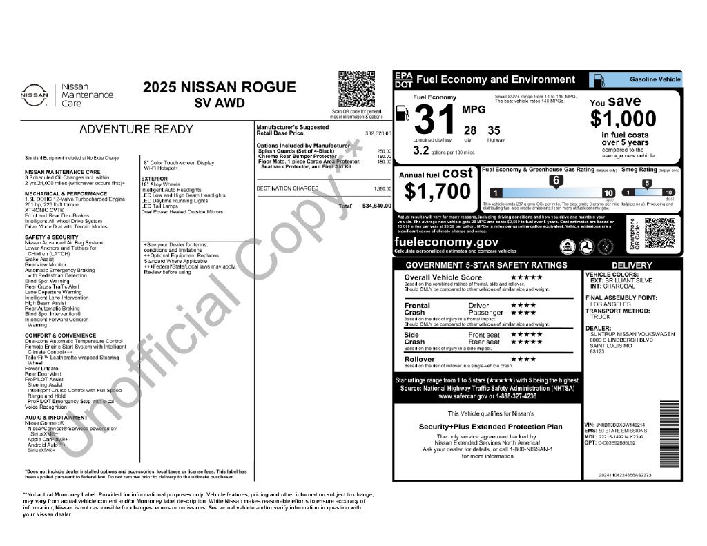 Certified Used 2025 Silver Nissan SV image 12