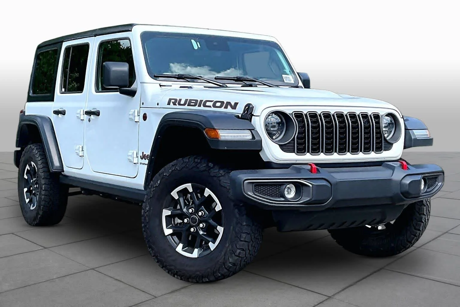 Certified Used 2025 Bright White Clearcoat Jeep Rubicon image 3