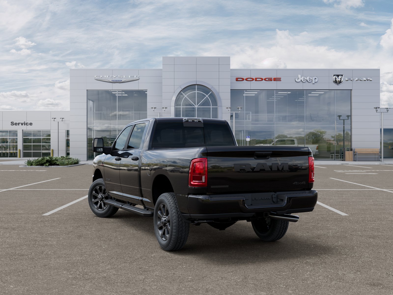 New 2026 Diamond Black Crystal Pearl-Coat Exterior Paint RAM Big Horn image 33