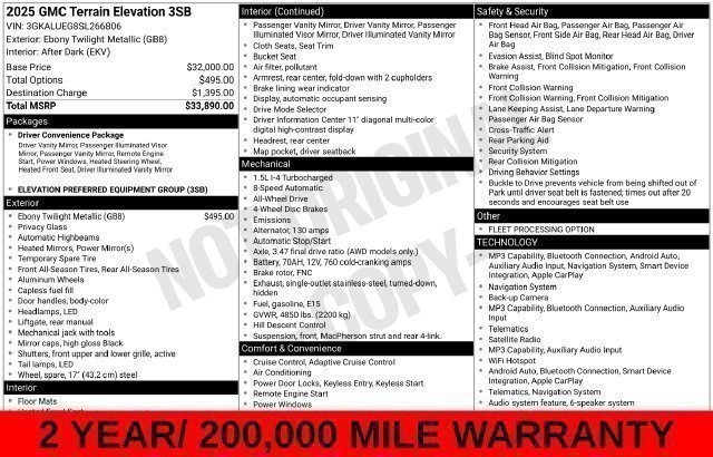 Used 2025 Black GMC Elevation image 42