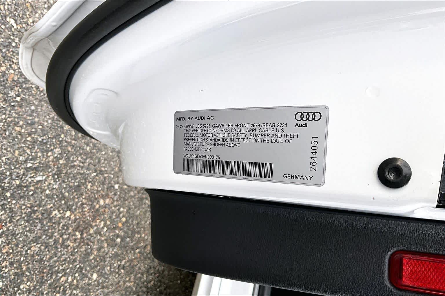Used 2023 Glacier White Metallic/Black Roof Audi Prestige image 34