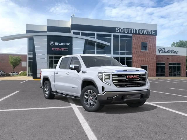 New 2026 Glacier White Tricoat GMC SLT image 1