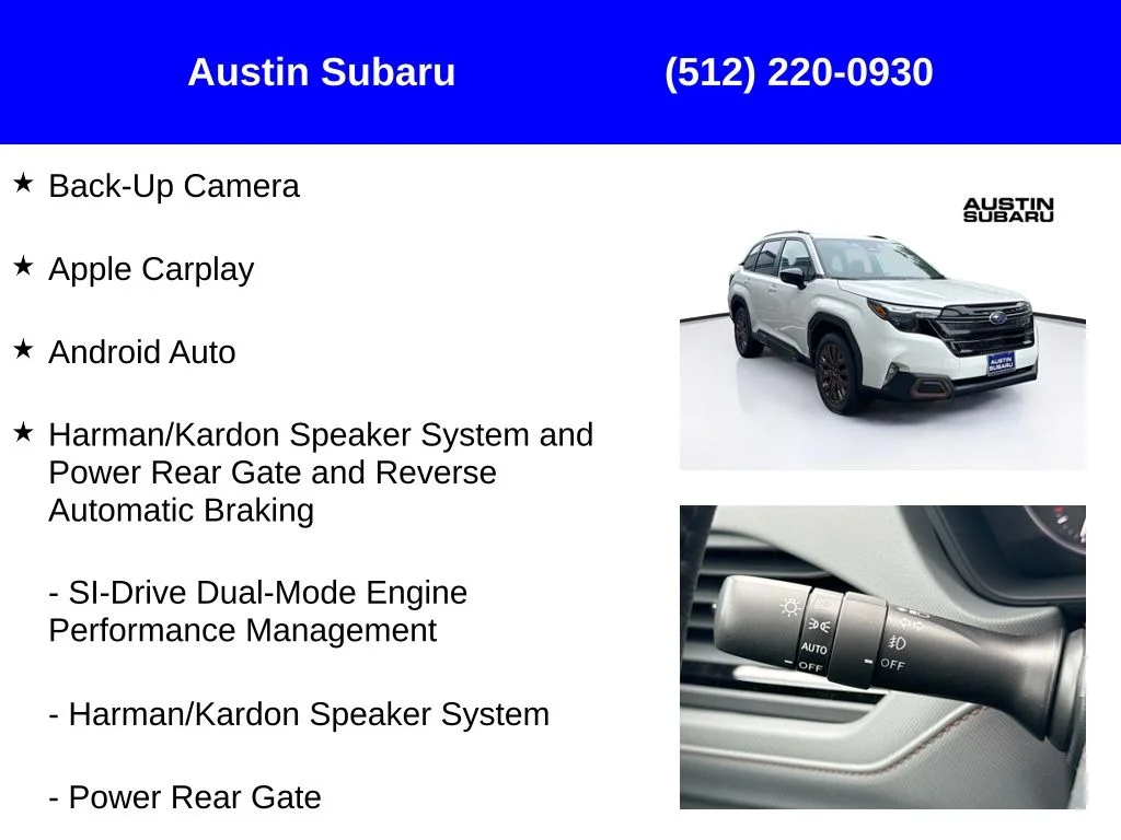 New 2026 White Subaru Sport image 9