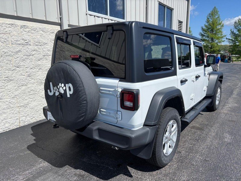 Used 2021 Bright White Clearcoat Jeep Unlimited Sport 4x4 RHD image 3