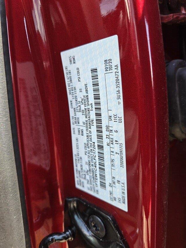 Used 2020 Rapid Red Metallic Tinted Clearcoat Ford XLT image 37