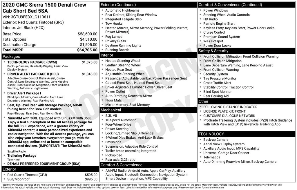 Used 2020 Red GMC Denali image 41