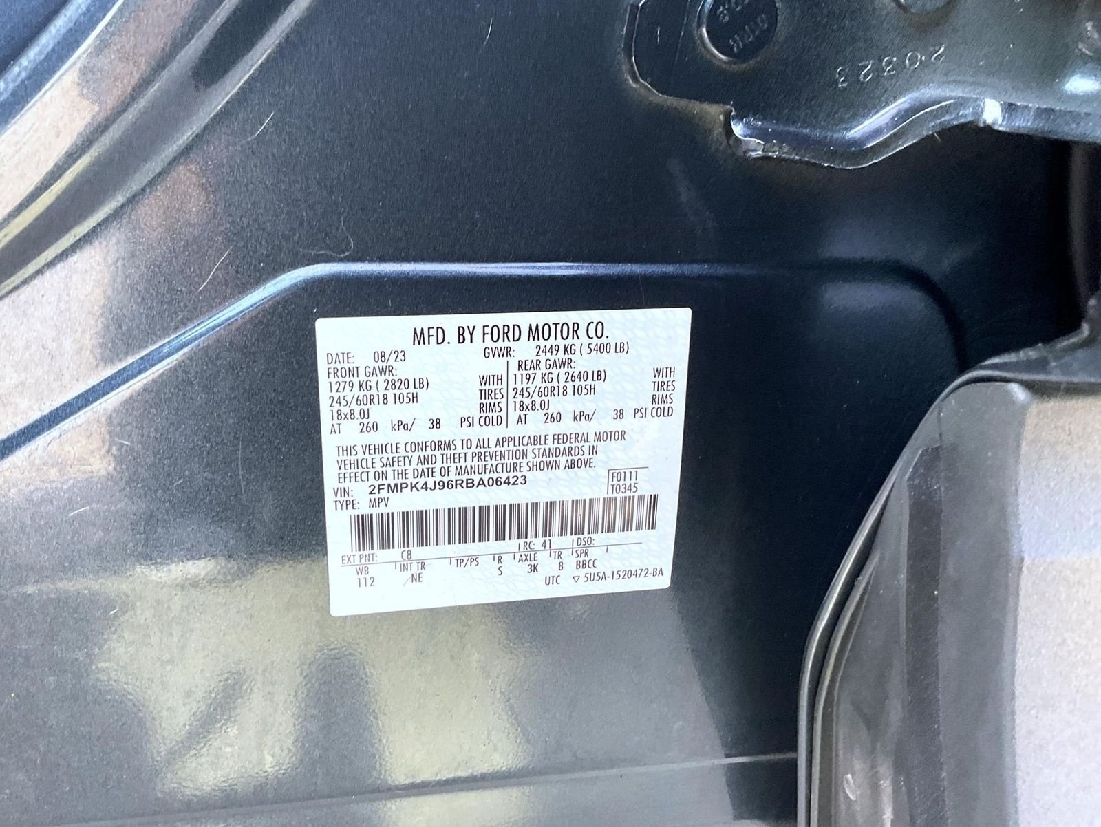 Used 2024 Blue Ford SEL image 25