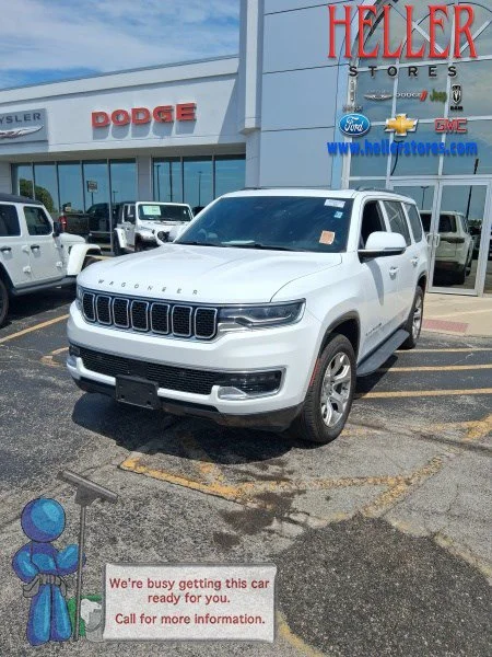 Used 2022 Bright White Clearcoat Jeep Series I image 1