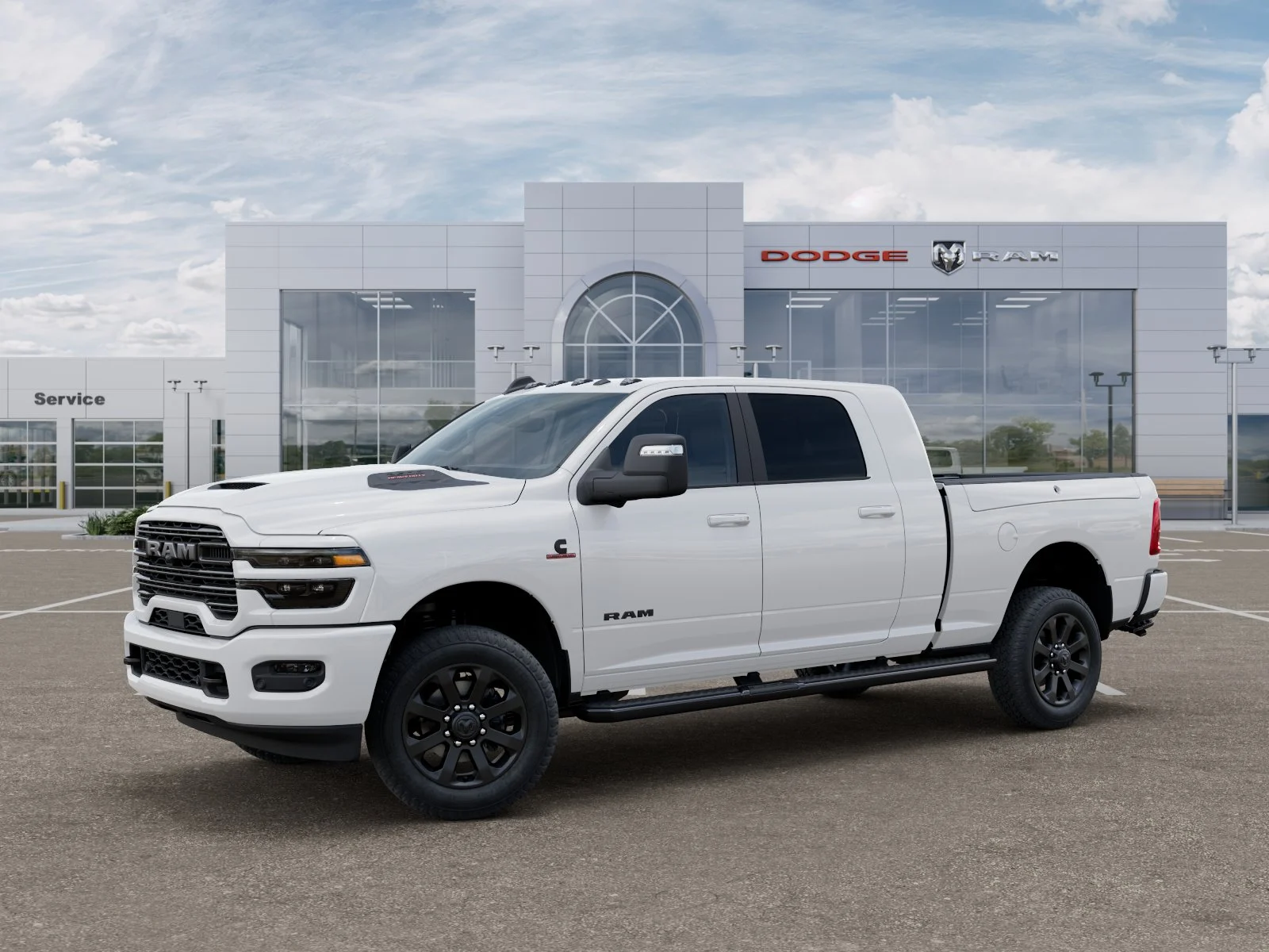New 2026 Bright White Clear-Coat Exterior Paint RAM Laramie image 28