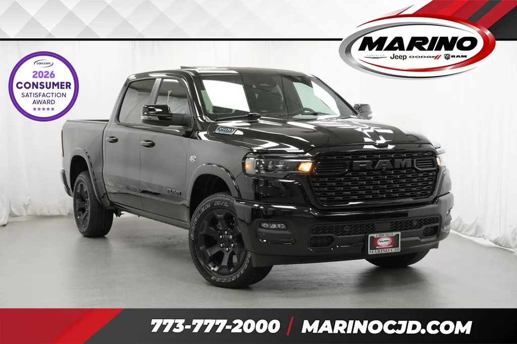 New 2026 Diamond Black Crystal Pearl-Coat Exterior Paint RAM Big Horn/Lone Star image 1