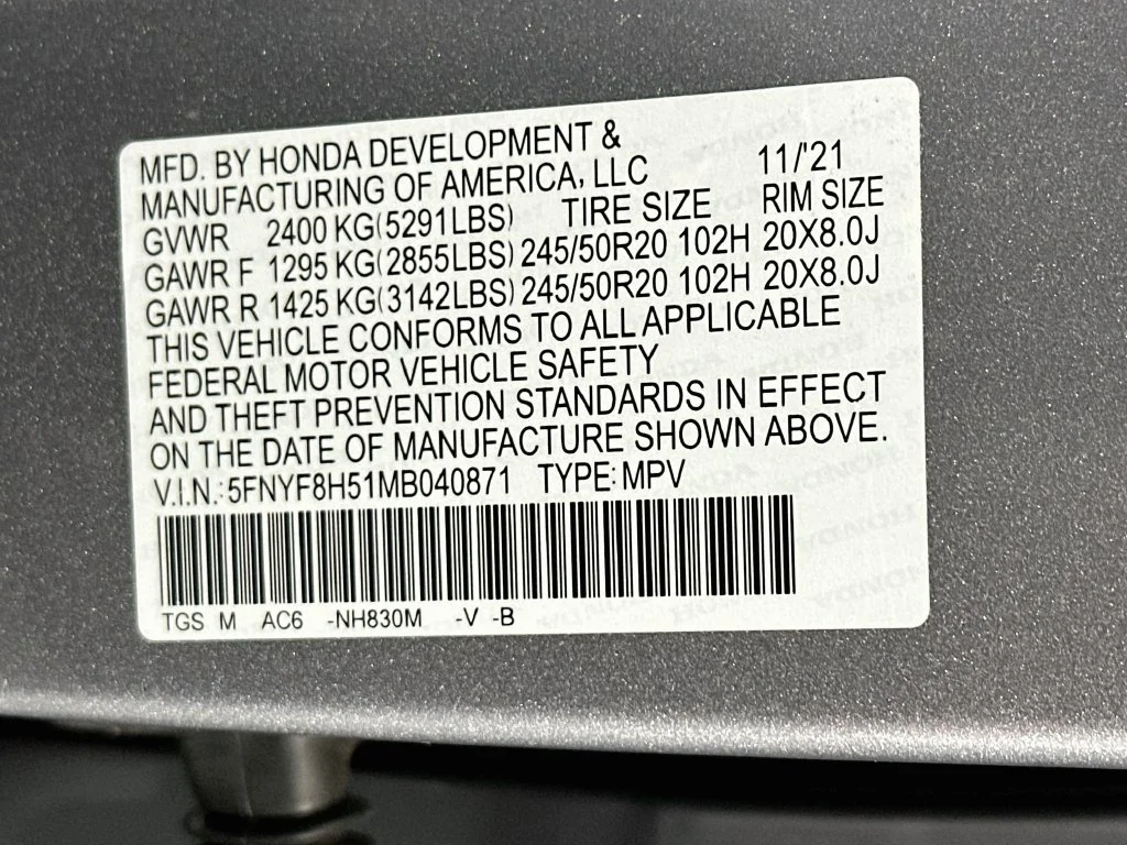 Used 2021  Honda EX-L image 33