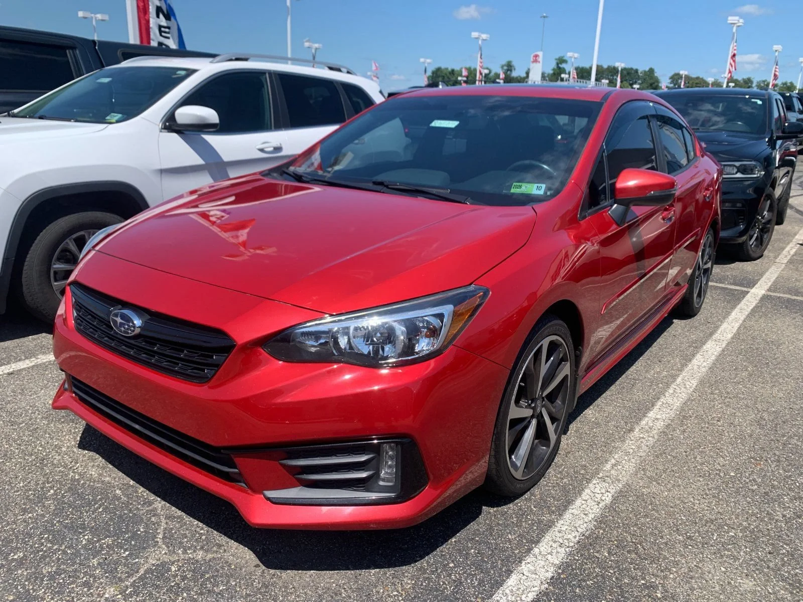 Used 2020 Red Subaru Sport Sedan image 5