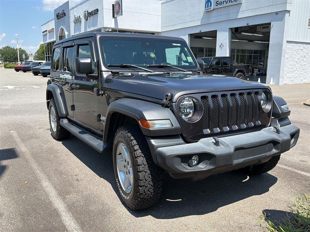 Used 2021 Granite Crystal Metallic Clearcoat Jeep Unlimited Sport S image 12