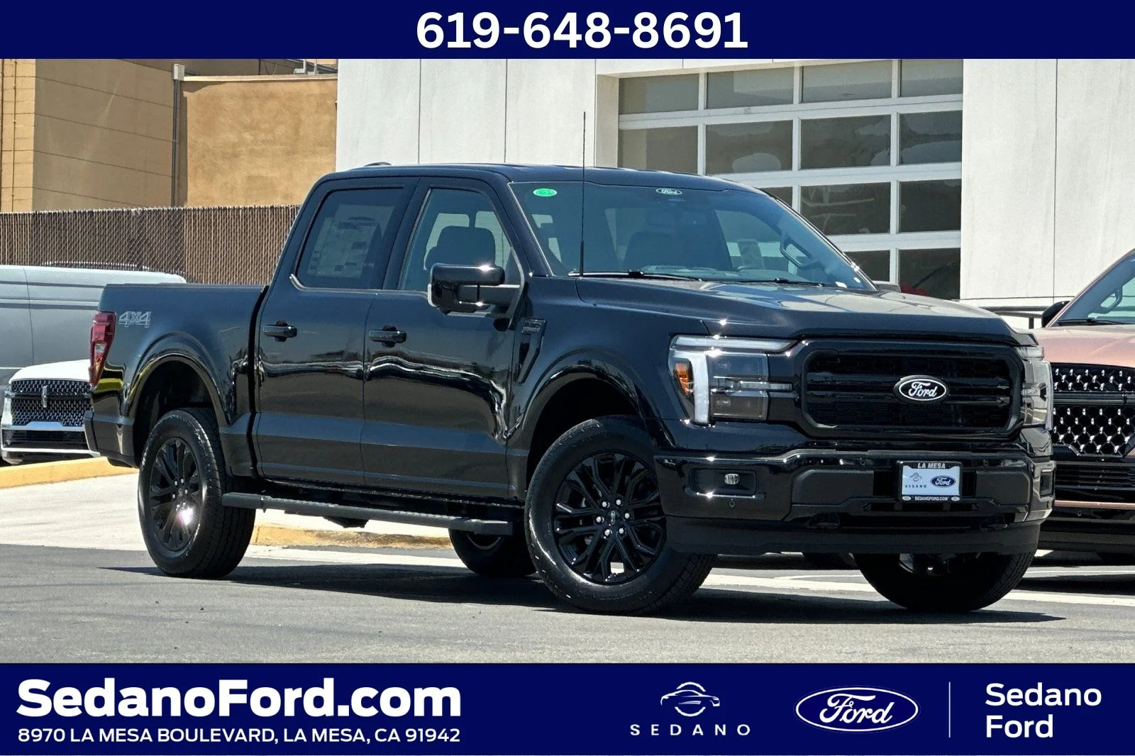 New 2026 Agate Black Metallic Ford Lariat® image 1