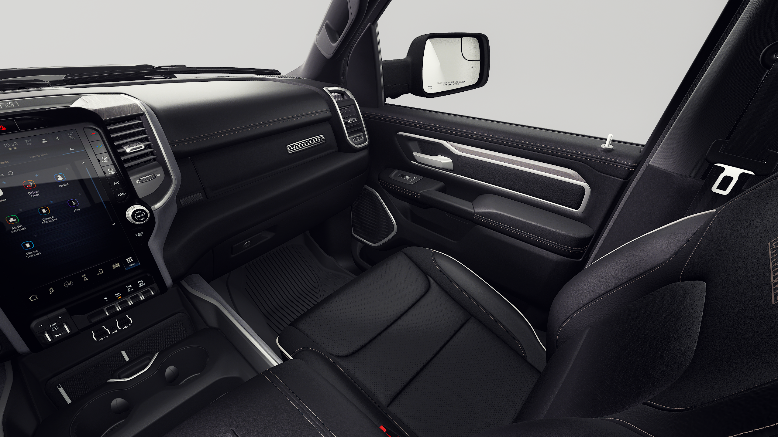 New 2027 Diamond Black Crystal Pearl-Coat Exterior Paint RAM Laramie image 7