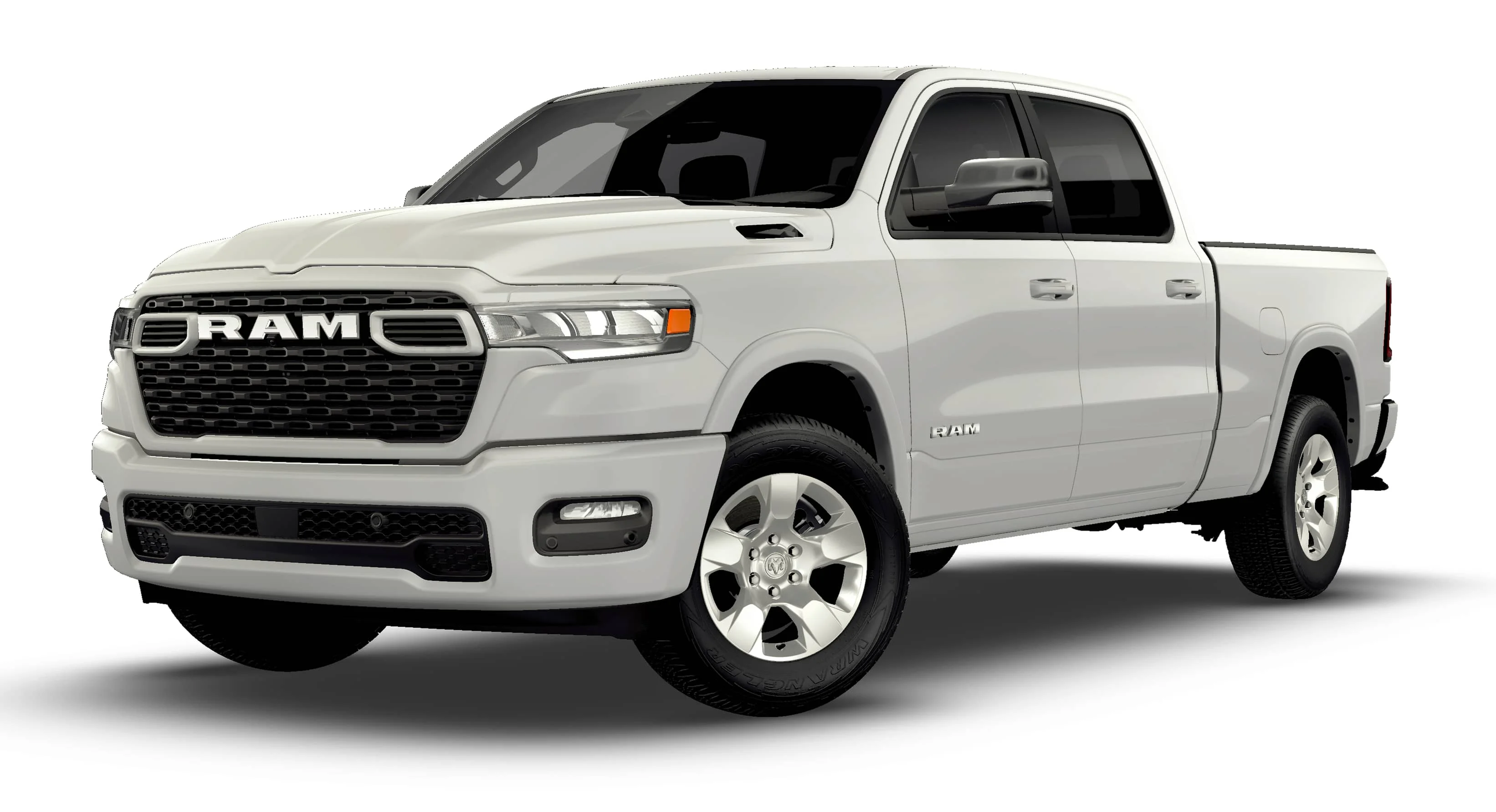New 2026 Bright White Clear-Coat Exterior Paint RAM BIG HORN image 1