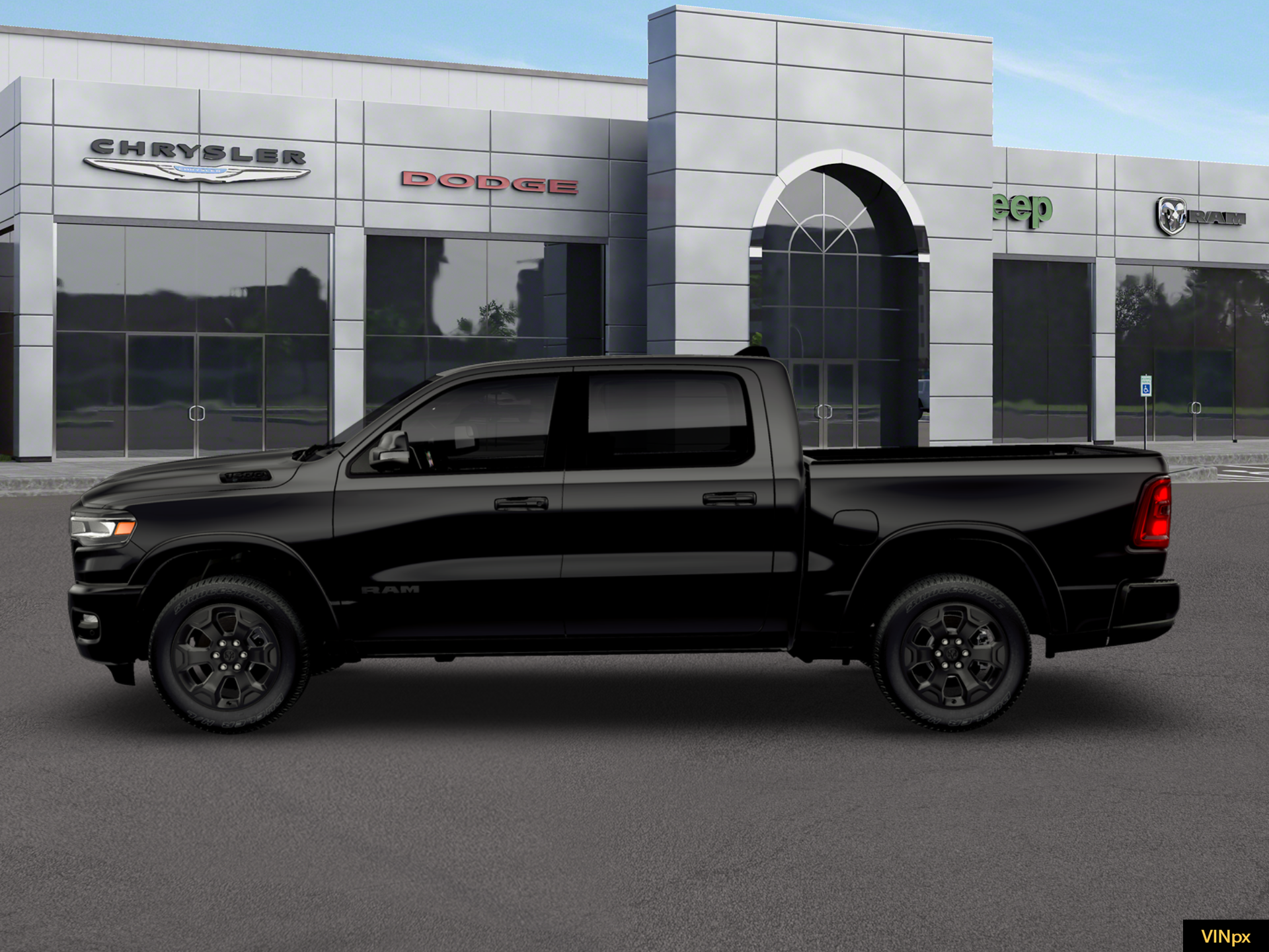 New 2026 Diamond Black Crystal Pearl-Coat Exterior Paint RAM  image 3