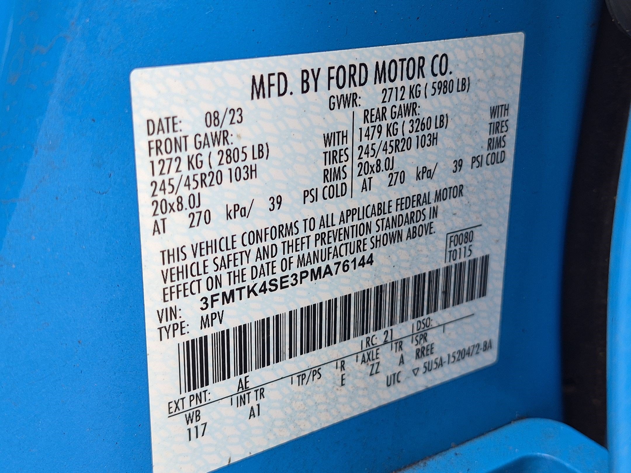 Used 2023 Grabber Blue Ford GT image 35