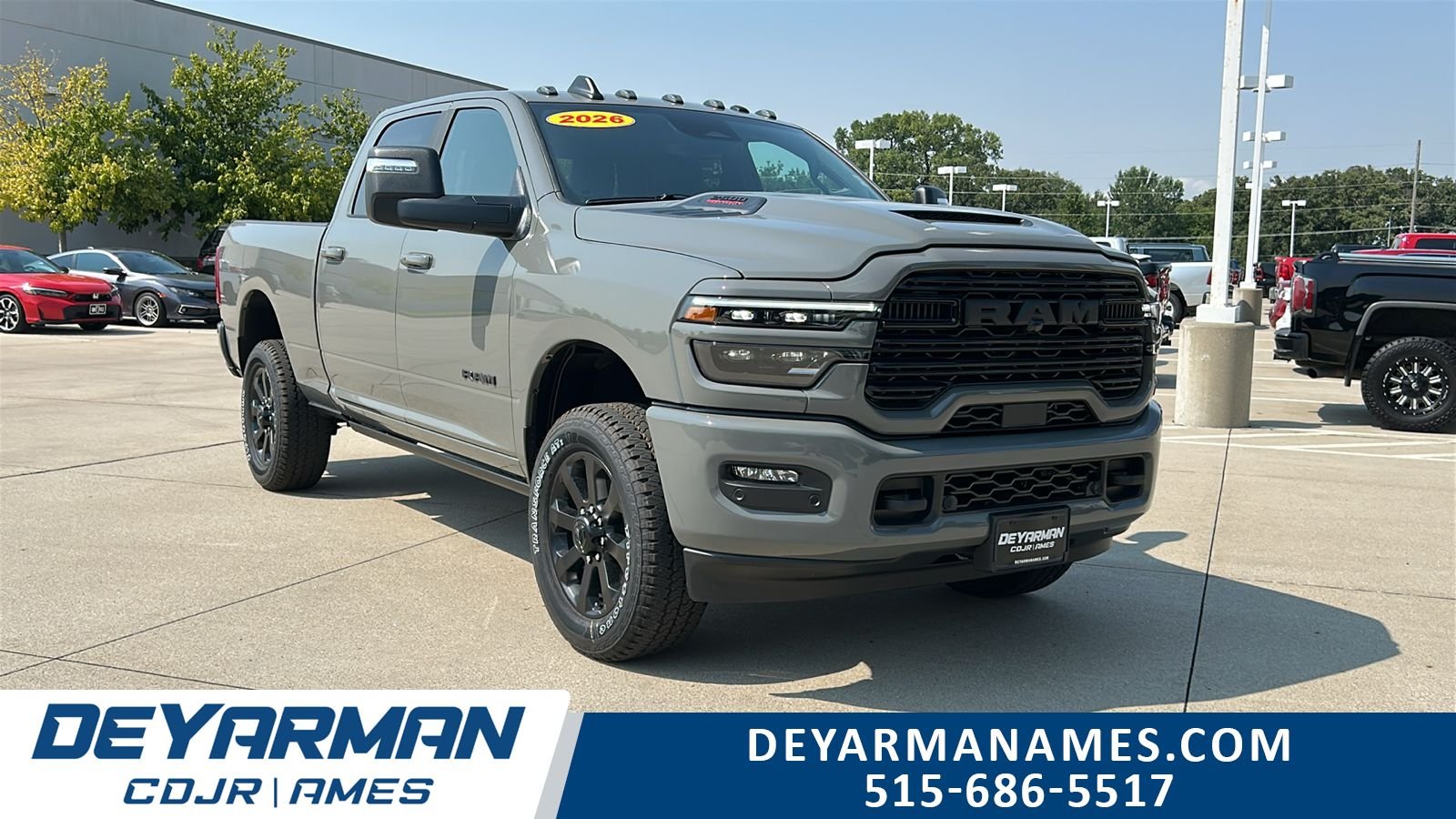 New 2026 Ceramic Gray Clear-Coat Exterior Paint RAM Laramie image 1
