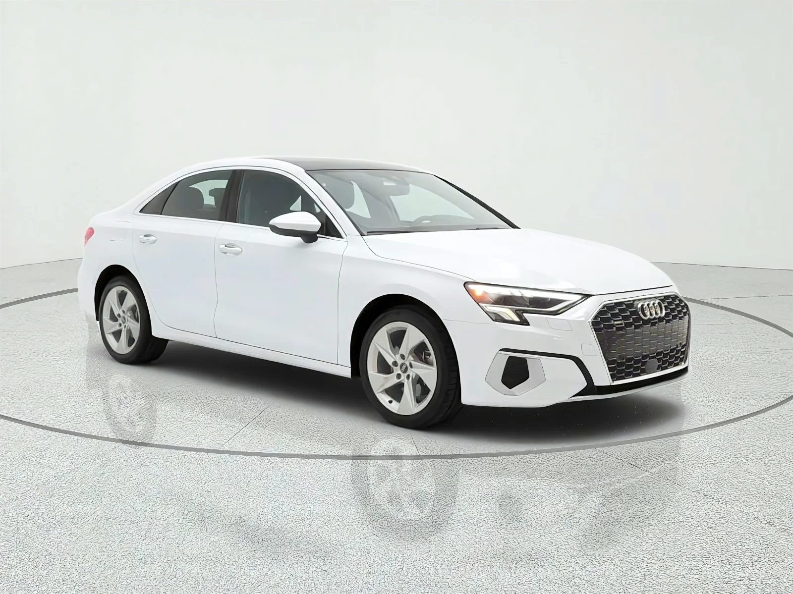Used 2023 Glacier White Metallic Audi Premium image 3