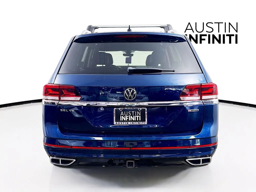 Used 2022 Blue Volkswagen 3.6L V6 SEL Premium R-Line image 6