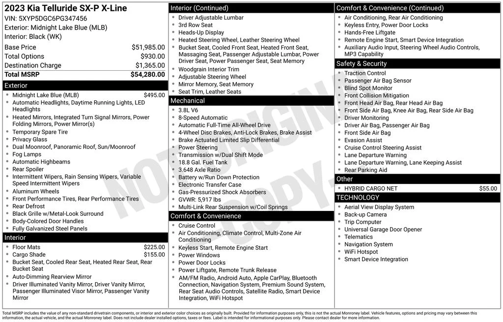 Used 2023 Black Kia SX-Prestige X-Line image 6
