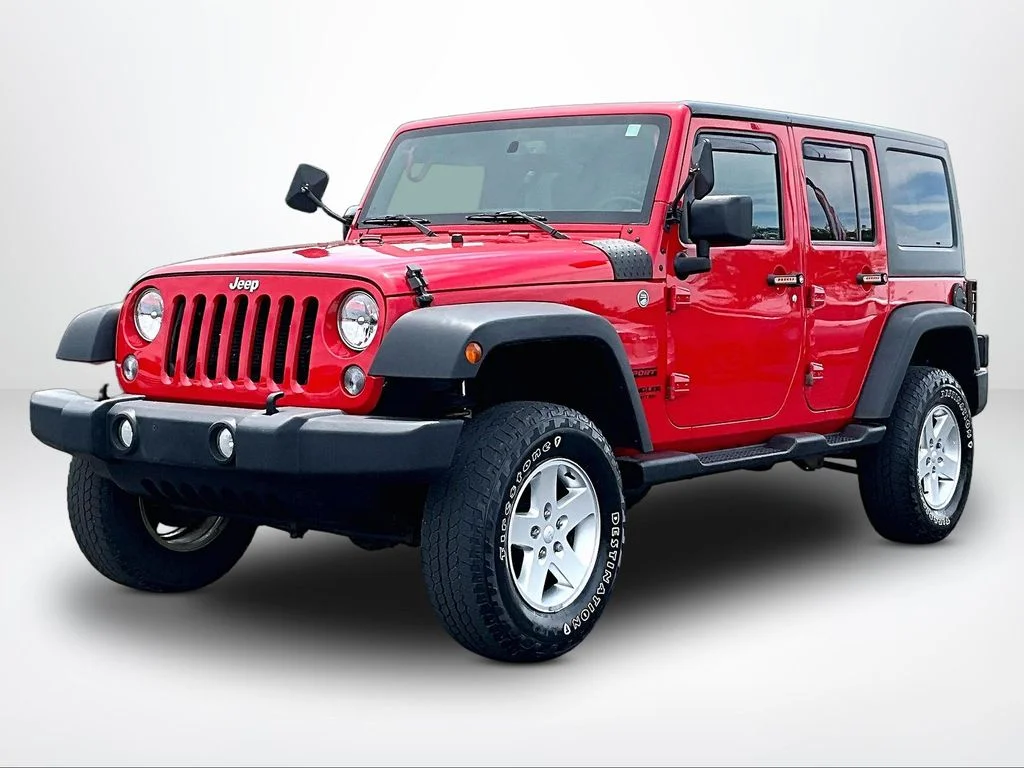 Used 2015 Red Jeep Unlimited Sport image 26