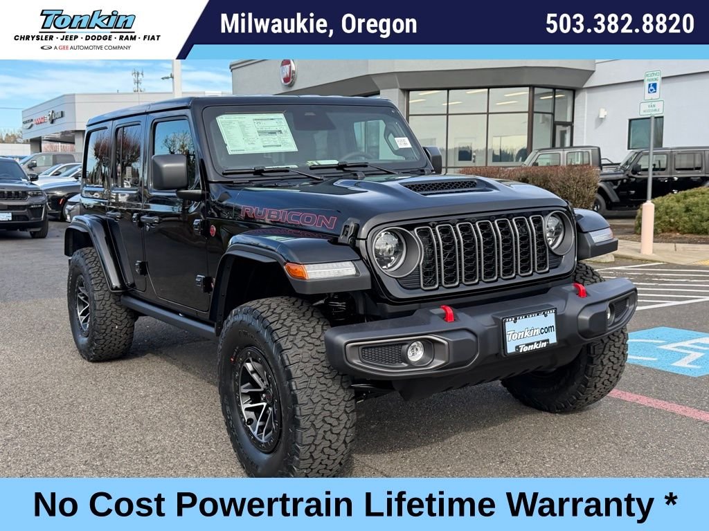 New 2026 Black Clear-Coat Exterior Paint Jeep Rubicon image 1