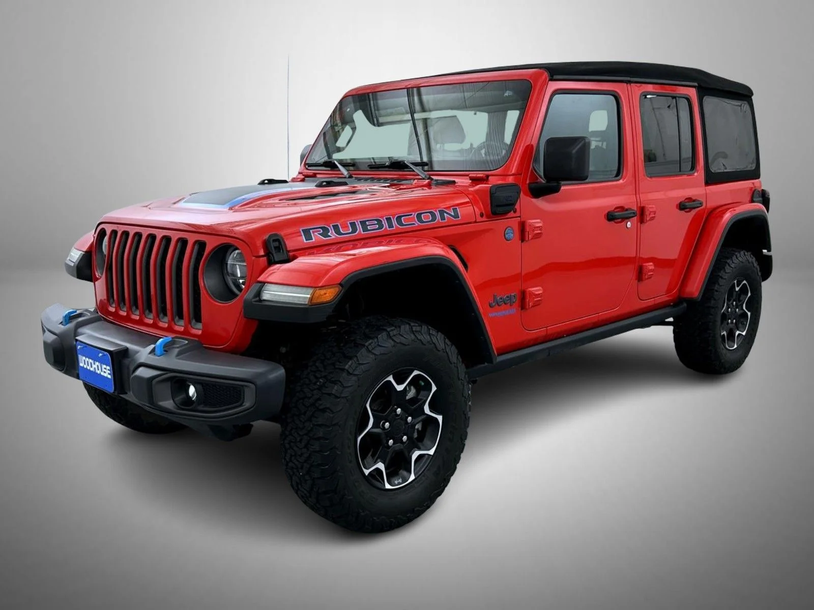 Used 2021 Red Jeep Unlimited Rubicon 4xe image 1