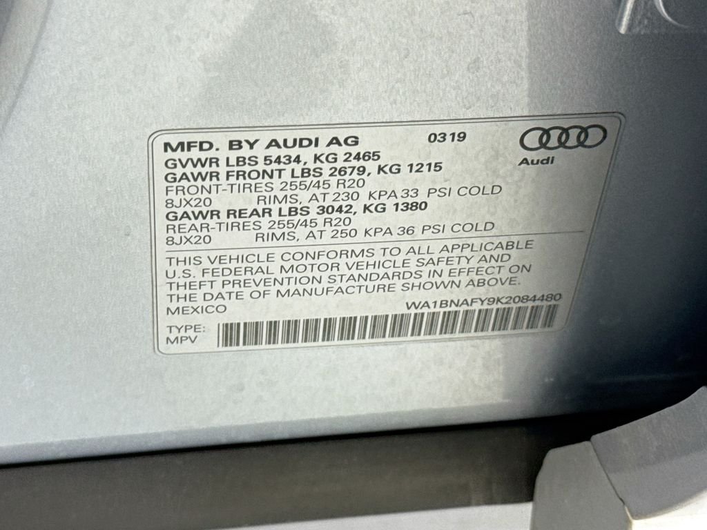 Used 2019 Silver Audi 2.0T Premium Plus image 34