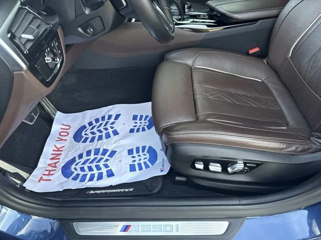 Used 2021 Dark Blue BMW M550i xDrive image 18