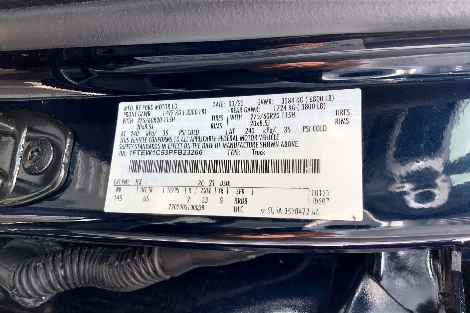 Used 2023 Antimatter Blue Metallic Ford XLT image 31