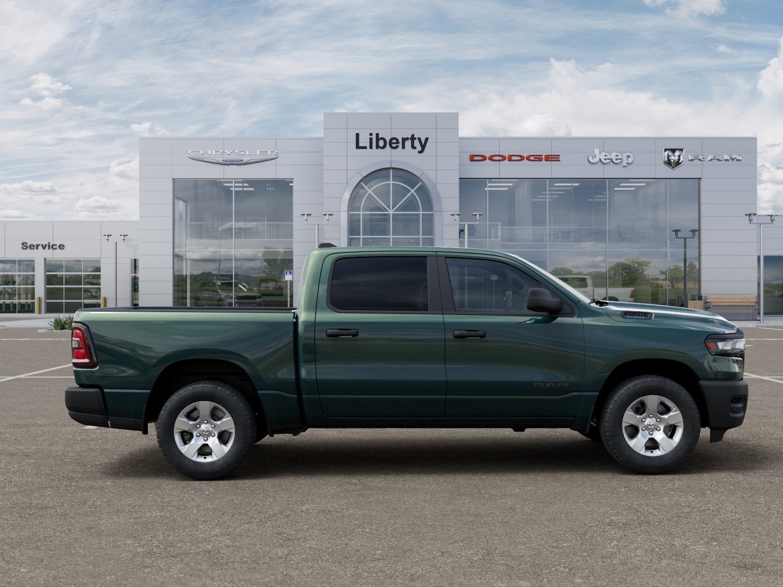 New 2026 Serrano-Green Metallic Exterior Paint RAM Tradesman image 21