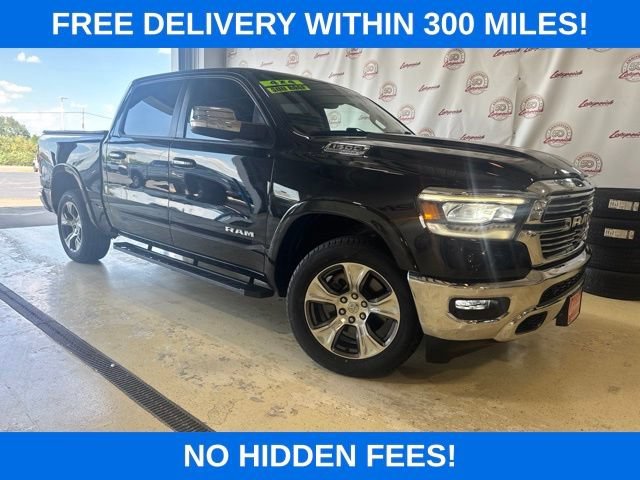 Used 2021 RAM Ram 1500 Pickup Laramie with VIN 1C6SRFJT5MN730741 for sale in Kansas City