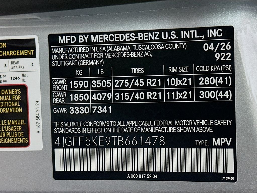 New 2026 Cirrus Silver Metallic Mercedes-Benz GLS 450 image 33