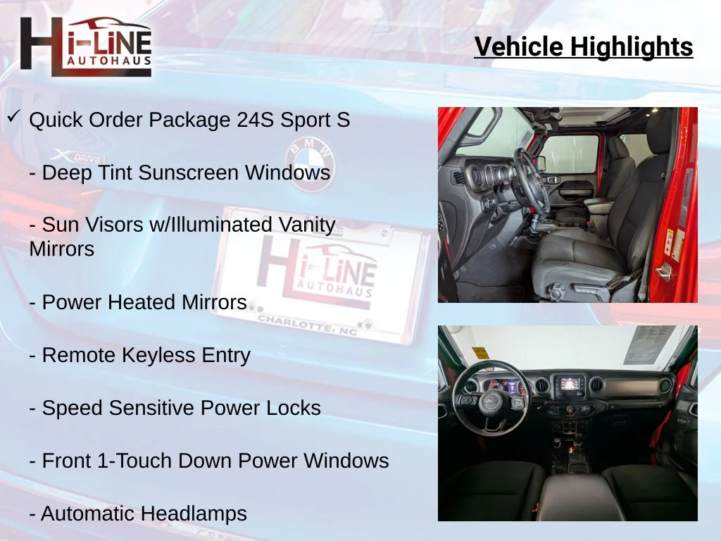 Certified Used 2020 Red Jeep Unlimited Sport S image 12