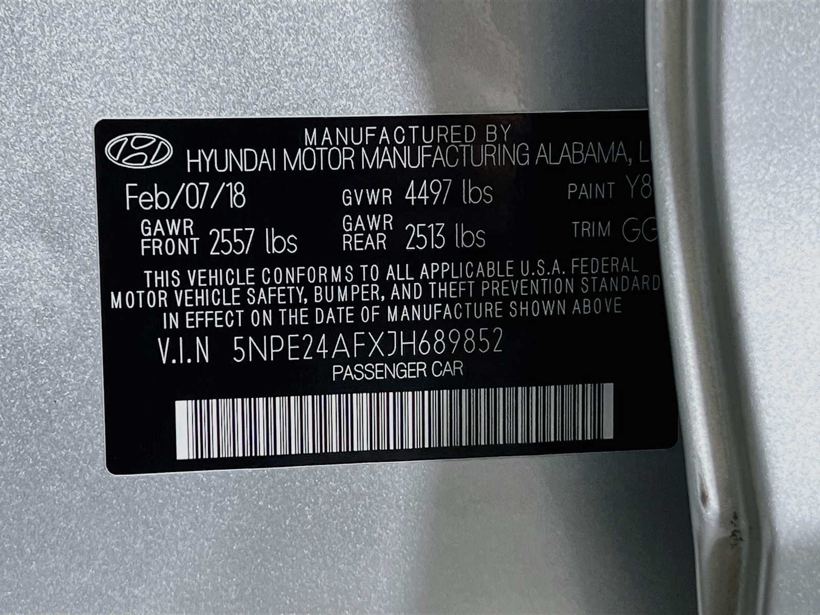 Used 2018 Symphony Silver Hyundai SE image 30