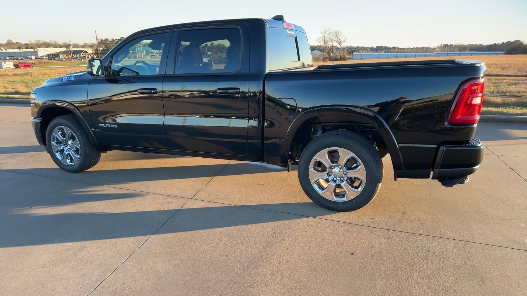 New 2025 Diamond Black Crystal Pearlcoat Ram Lone Star image 7