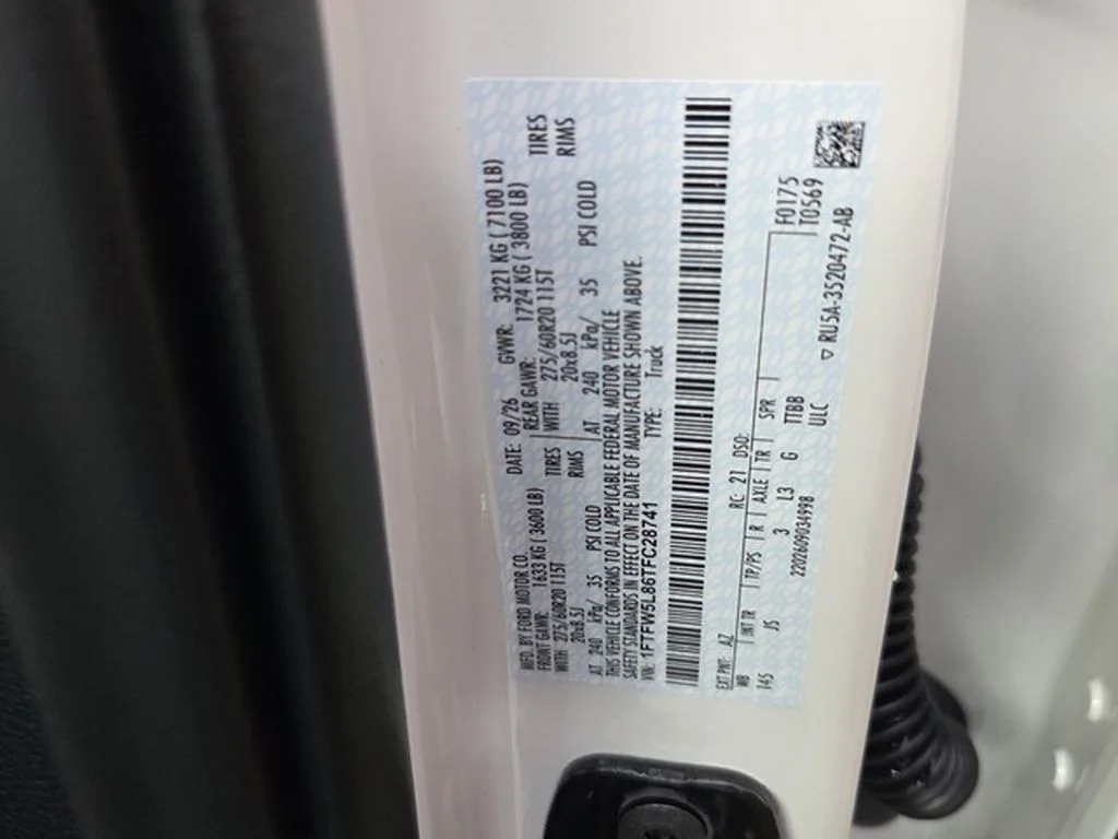 New 2026 Star White Metallic Tri-Coat Ford Lariat® image 10