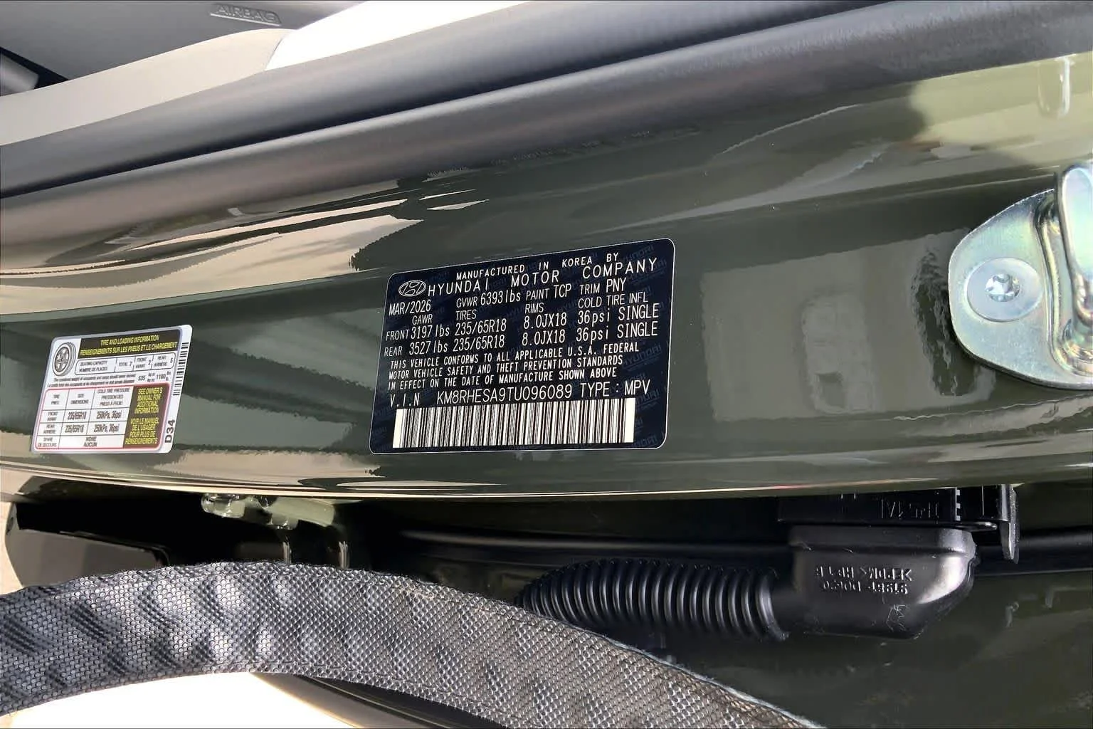 New 2026 Titan Green Hyundai SEL Premium 7P image 19