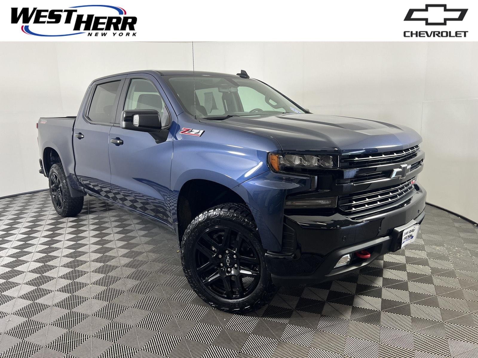 Used 2022 Northsky Blue Metallic Chevrolet LT Trail Boss image 1